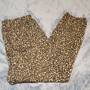 Leopard Print Women Jeans